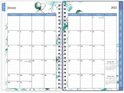 Blue Sky 2022 Weekly & Monthly Planner, 5" x 8", Frosted Flexible Cover, Wirebound, Lindley (101579-22) - Image 3